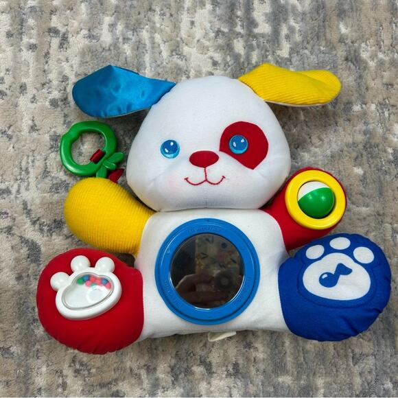 Vintage Fisher Price 1992 Discovery Busy Bear Plush Baby Toy Stuffed Animal - Picture 1 of 7